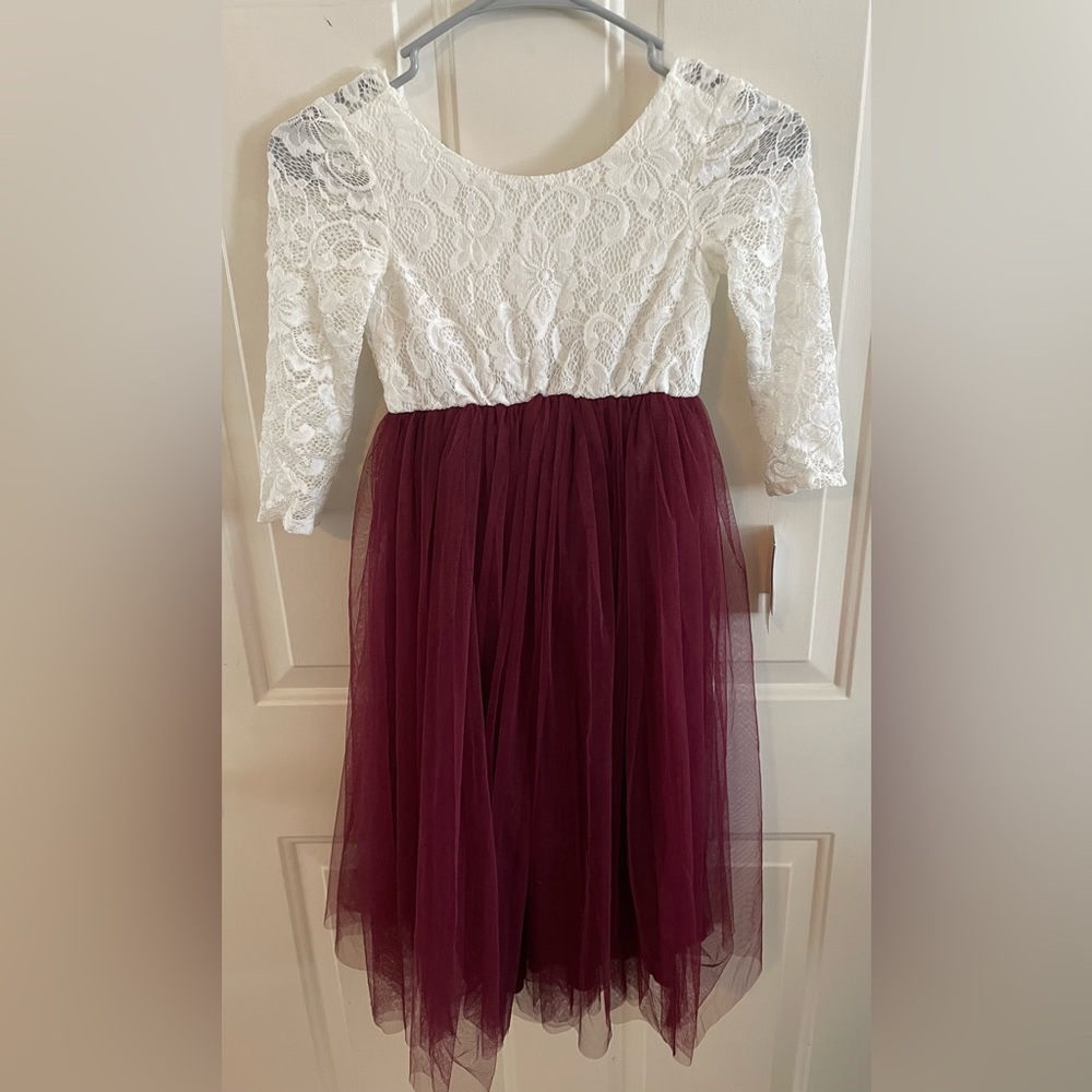 David’s Bridal girl’s dress